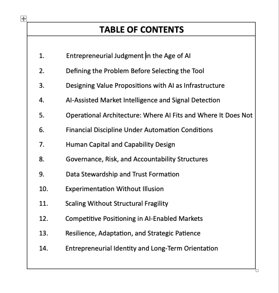 AIBOOK-8-Table-of-Contents